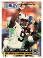 Tony Woods - New York - New Jersey Knights (WLAF Football Card) 1991 Pro Set WLAF 150 World League # 109 Mint