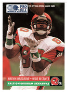 Marvin Hargrove - Raleigh-Durham Skyhawks (WLAF Football Card) 1991 Pro Set WLAF 150 World League # 124 Mint