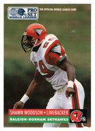 Shawn Woodson - Raleigh-Durham Skyhawks (WLAF Football Card) 1991 Pro Set WLAF 150 World League # 130 Mint