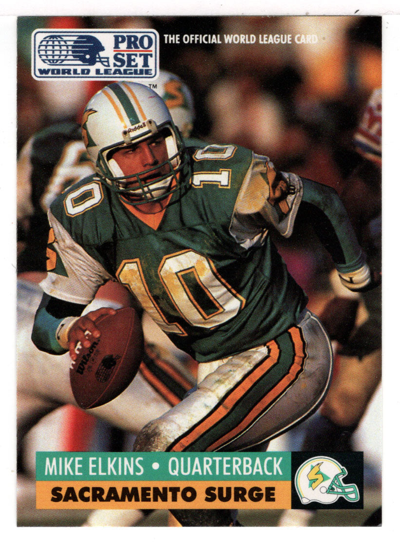 Mike Elkins - Sacramento Surge (WLAF Football Card) 1991 Pro Set WLAF –  PictureYourDreams