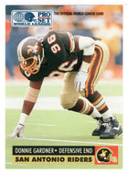 Donnie Gardner - San Antonio Riders (WLAF Football Card) 1991 Pro Set WLAF 150 World League # 142 Mint