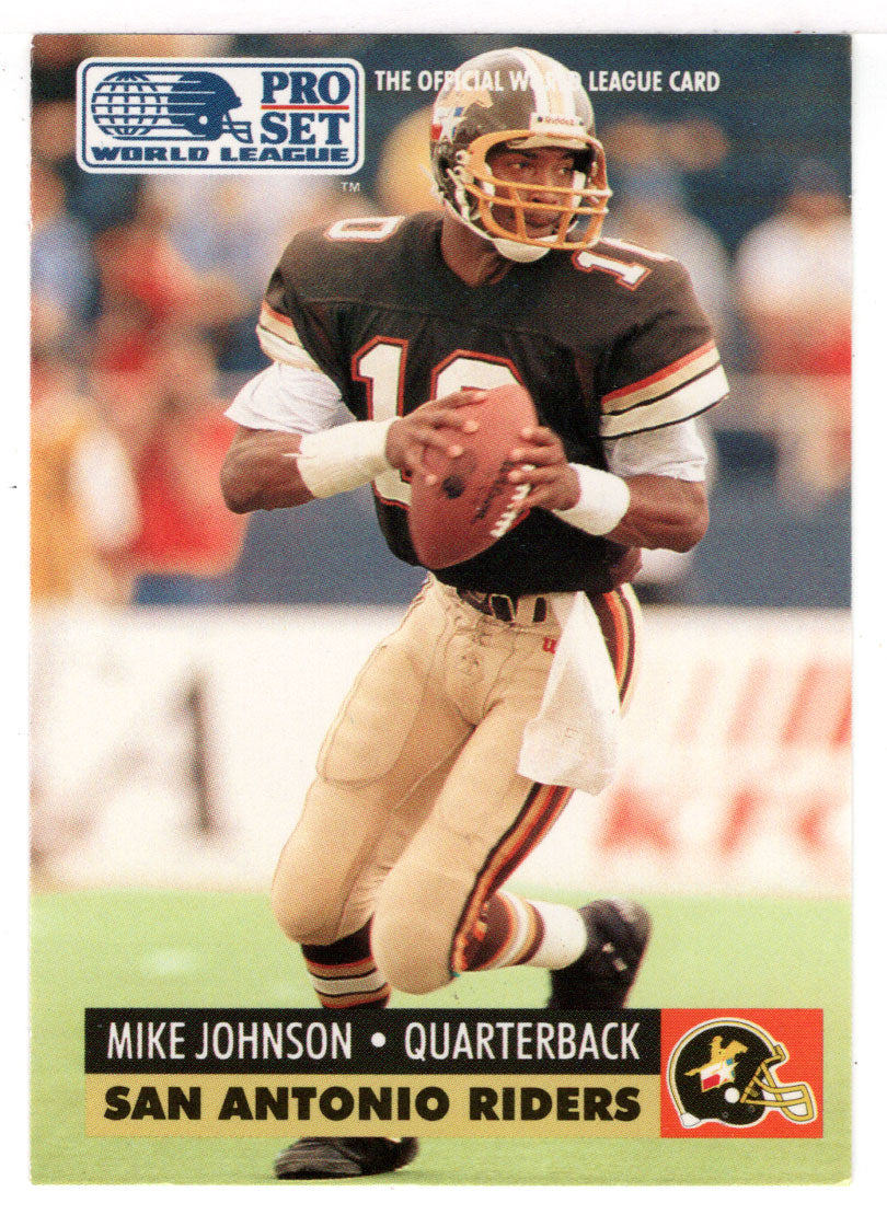 Mike Johnson - San Antonio Riders (WLAF Football Card) 1991 Pro Set WLAF 150 World League # 144 Mint