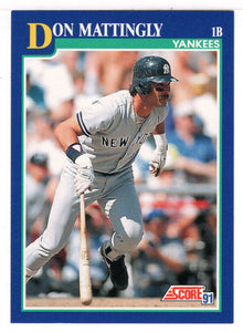 Don Mattingly - New York Yankees (MLB Baseball Card) 1991 Score # 23 Mint