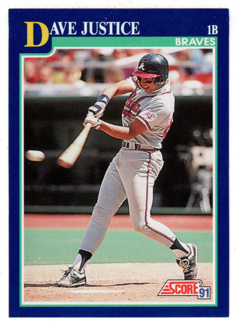 Dave Justice - Atlanta Braves (MLB Baseball Card) 1991 Score # 55 Mint