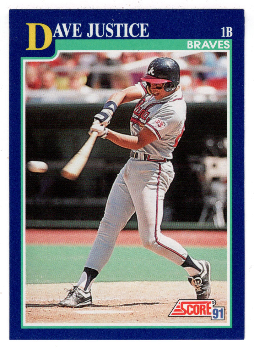 Dave Justice - Atlanta Braves (MLB Baseball Card) 1991 Score # 55