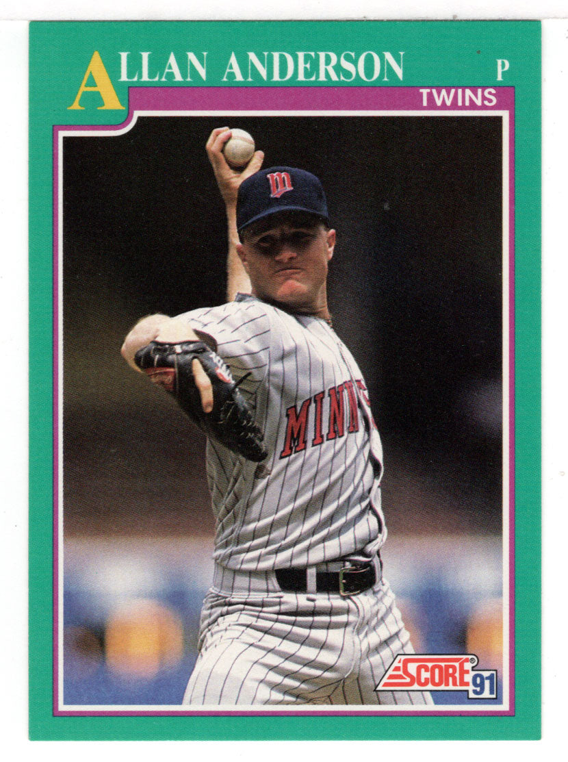 Allan Anderson - Minnesota Twins (MLB Baseball Card) 1991 Score # 135 Mint