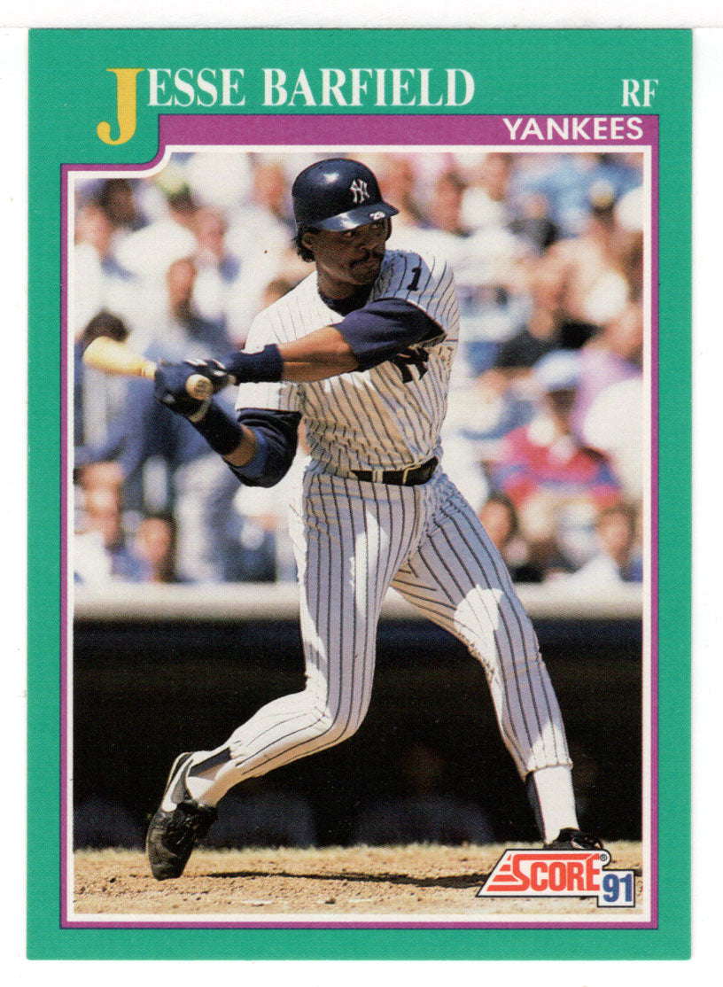 Jesse Barfield - New York Yankees (MLB Baseball Card) 1991 Score # 148 Mint
