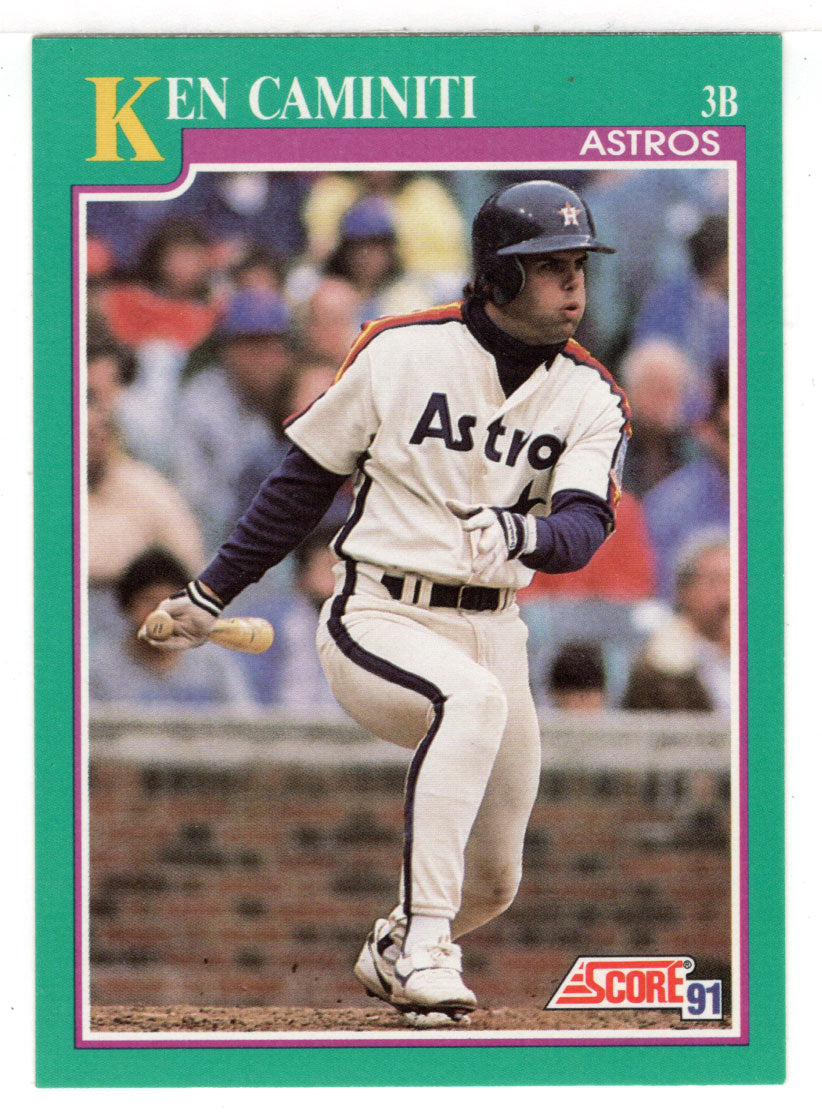 Ken Caminiti - Houston Astros (MLB Baseball Card) 1991 Score # 186 Mint