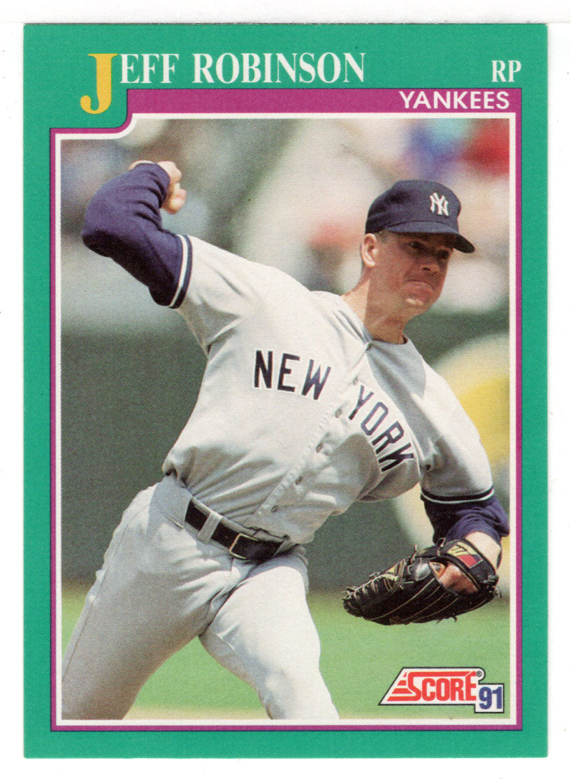 Jeff Robinson - New York Yankees (MLB Baseball Card) 1991 Score # 192 Mint