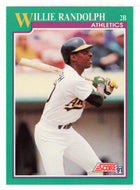 Willie Randolph - Oakland Athletics (MLB Baseball Card) 1991 Score # 194 Mint