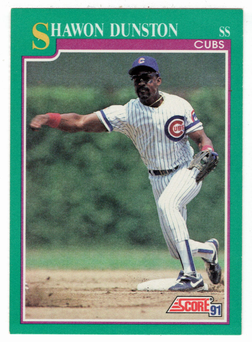Shawon Dunston - Chicago Cubs (MLB Baseball Card) 1991 Score # 201 Mint