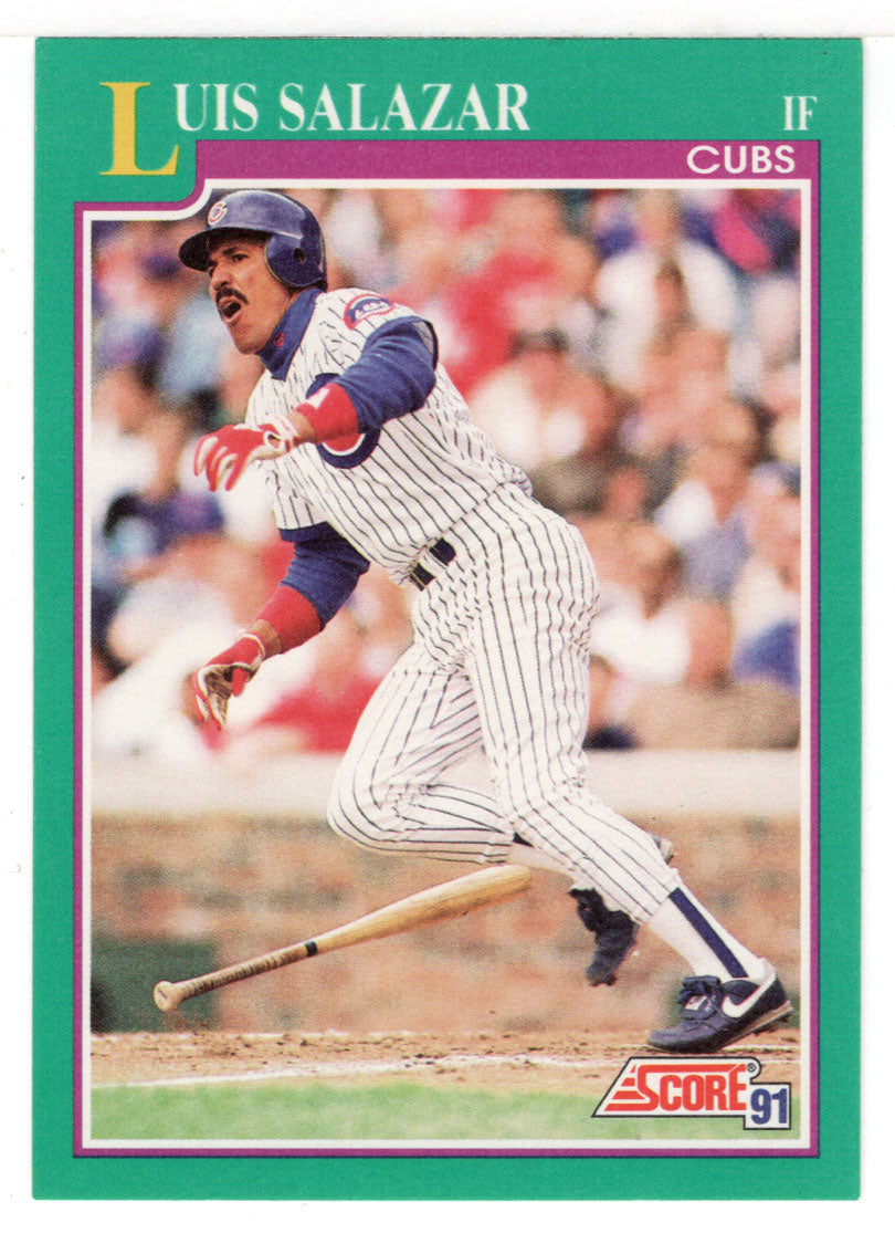 Luis Salazar - Chicago Cubs (MLB Baseball Card) 1991 Score # 207 Mint