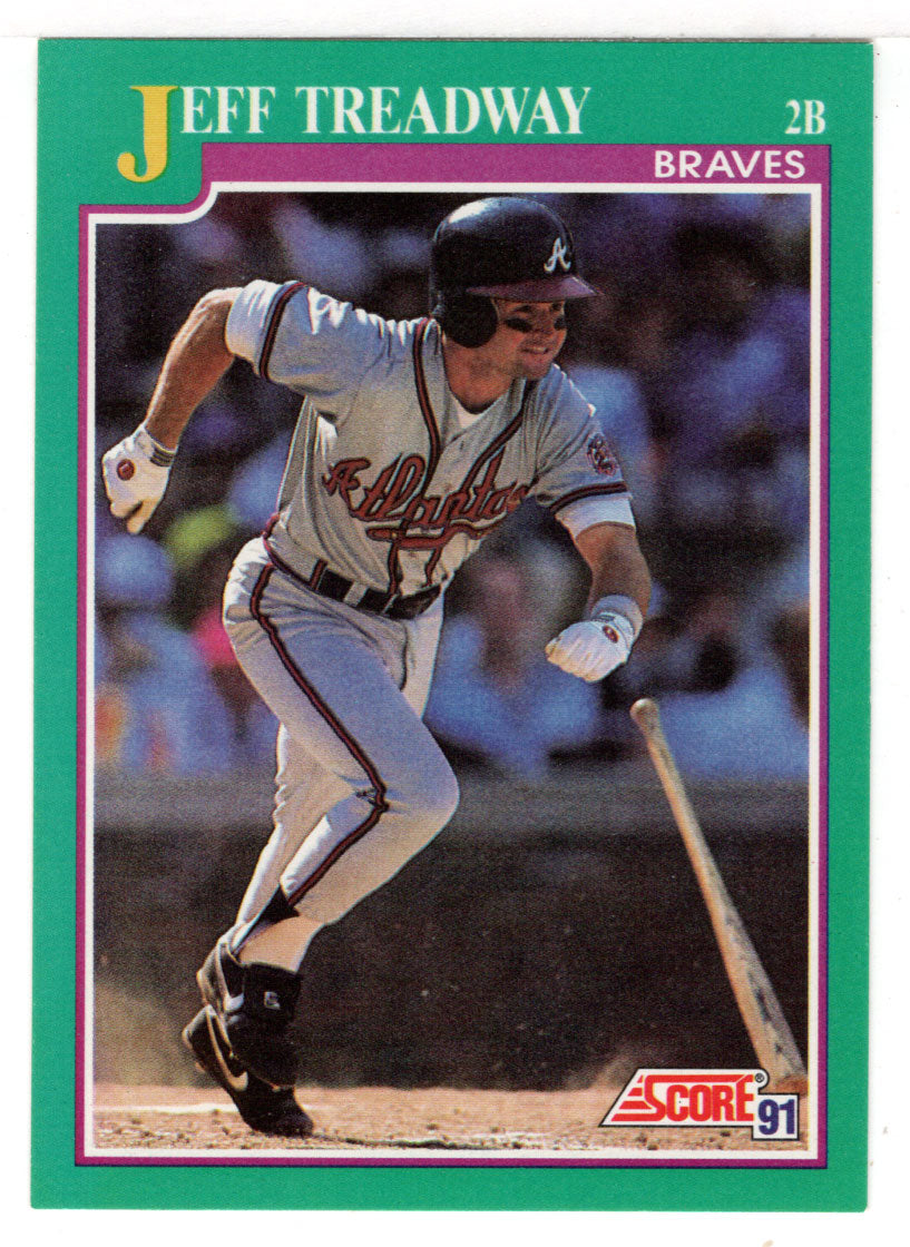 Jeff Treadway - Atlanta Braves (MLB Baseball Card) 1991 Score # 219 Mint