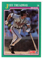 Jeff Treadway - Atlanta Braves (MLB Baseball Card) 1991 Score # 219 Mint