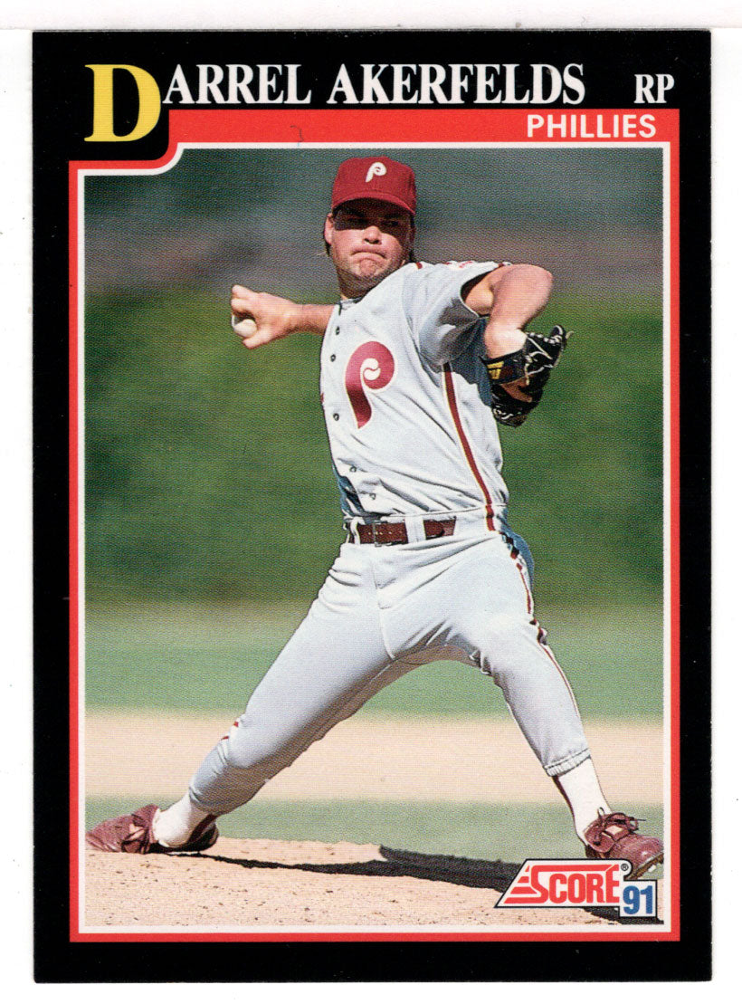 Darrel Akerfelds - Philadelphia Phillies (MLB Baseball Card) 1991 Score # 223 Mint