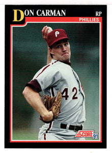 Don Carman - Philadelphia Phillies (MLB Baseball Card) 1991 Score # 237 Mint