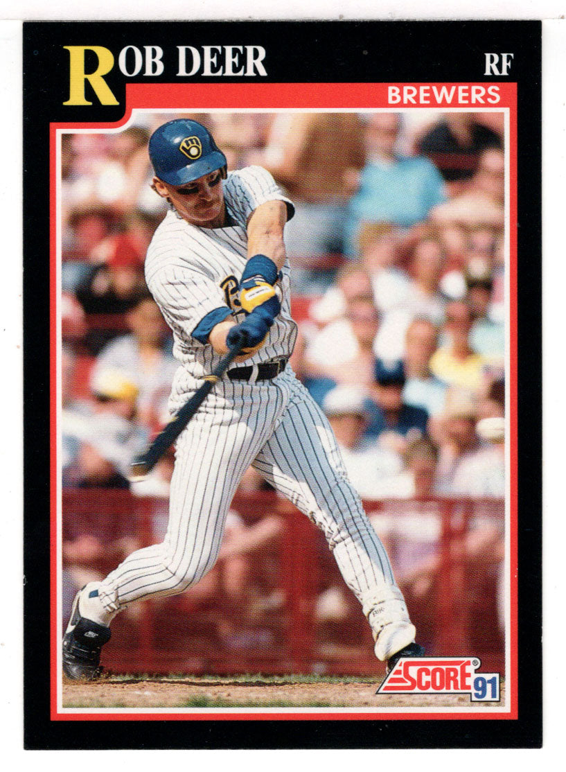 Rob Deer - Milwaukee Brewers (MLB Baseball Card) 1991 Score # 248 Mint