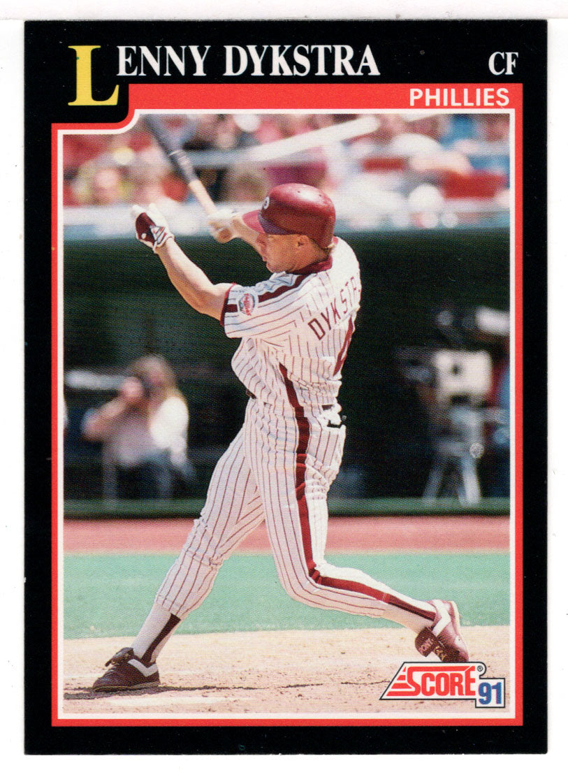 Lenny Dykstra - Philadelphia Phillies (MLB Baseball Card) 1991 Score # 250 Mint