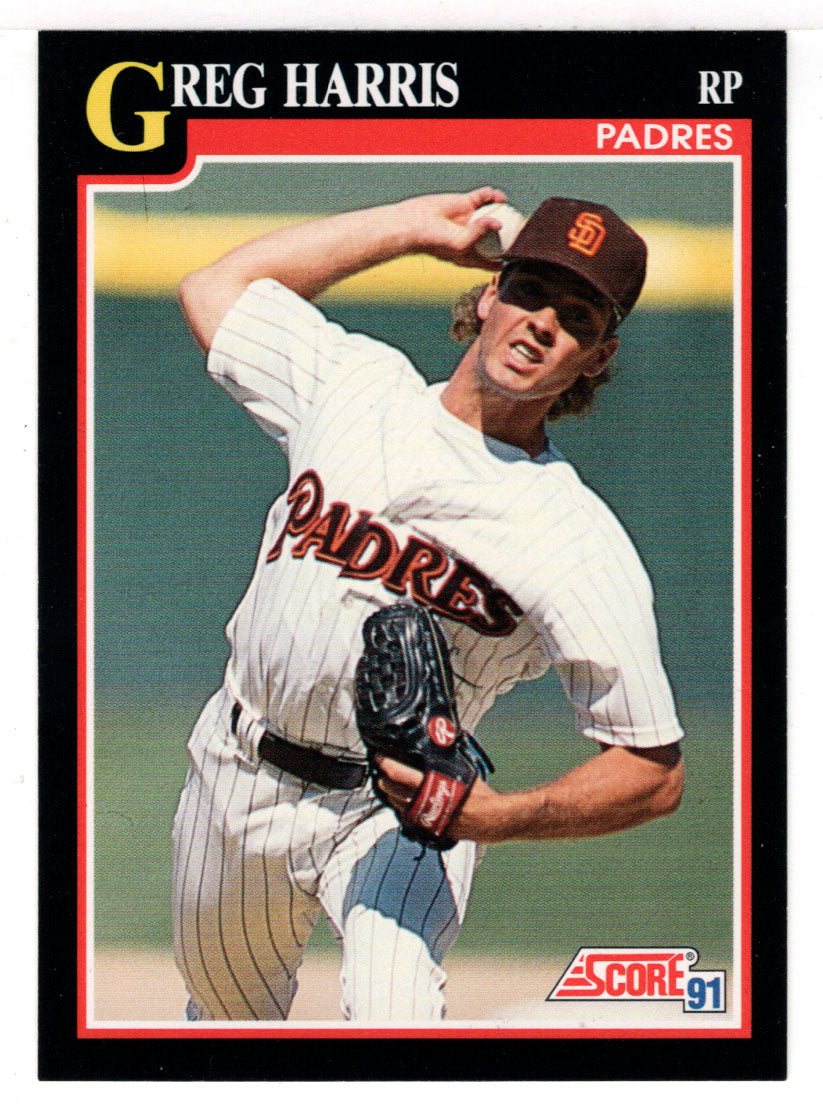 Greg Harris - San Diego Padres (MLB Baseball Card) 1991 Score # 251 Mint
