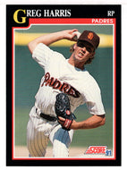 Greg Harris - San Diego Padres (MLB Baseball Card) 1991 Score # 251 Mint