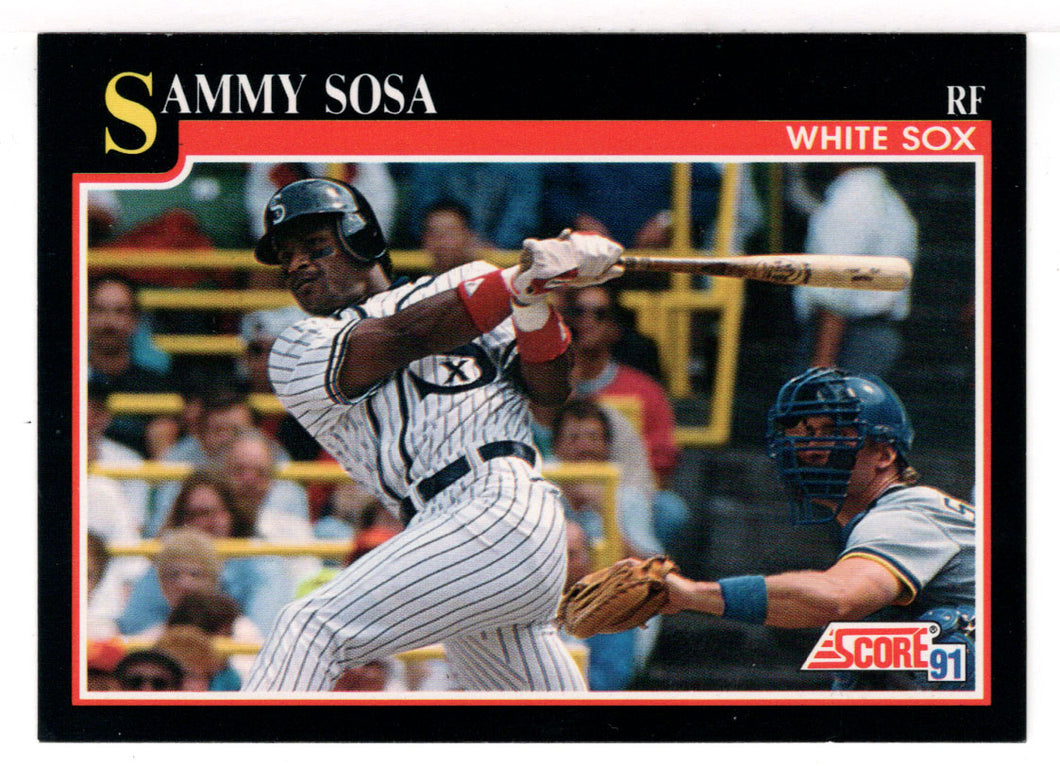 Sammy Sosa - Chicago White Sox (MLB Baseball Card) 1991 Score # 256 Mint