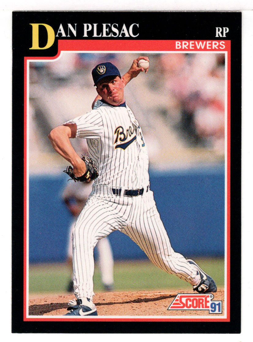 Dan Plesac - Milwaukee Brewers (MLB Baseball Card) 1991 Score # 275 Mint