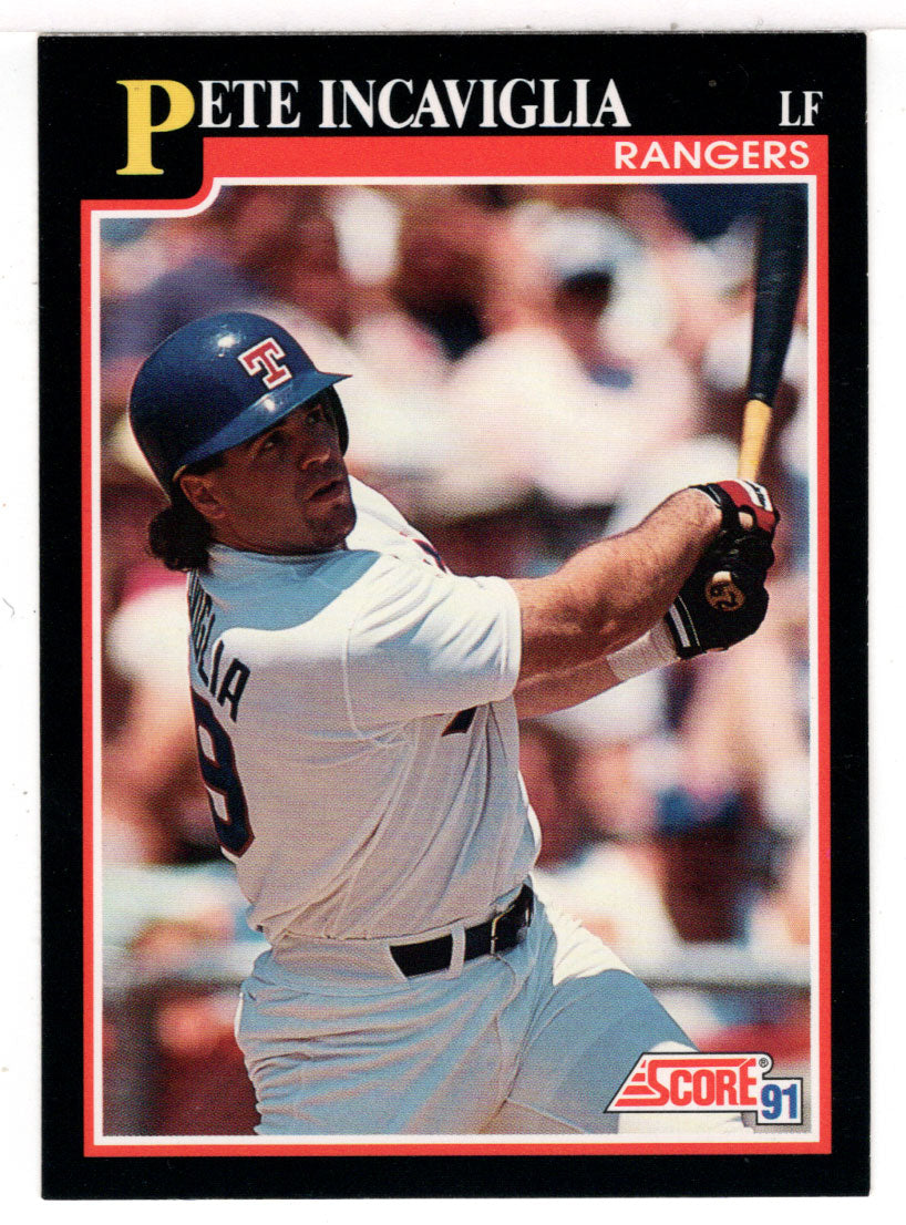 Pete Incaviglia - Texas Rangers (MLB Baseball Card) 1991 Score # 278 Mint