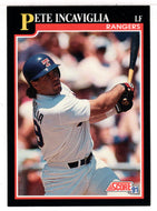 Pete Incaviglia - Texas Rangers (MLB Baseball Card) 1991 Score # 278 Mint