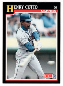 Henry Cotto - Seattle Mariners (MLB Baseball Card) 1991 Score # 282 Mint