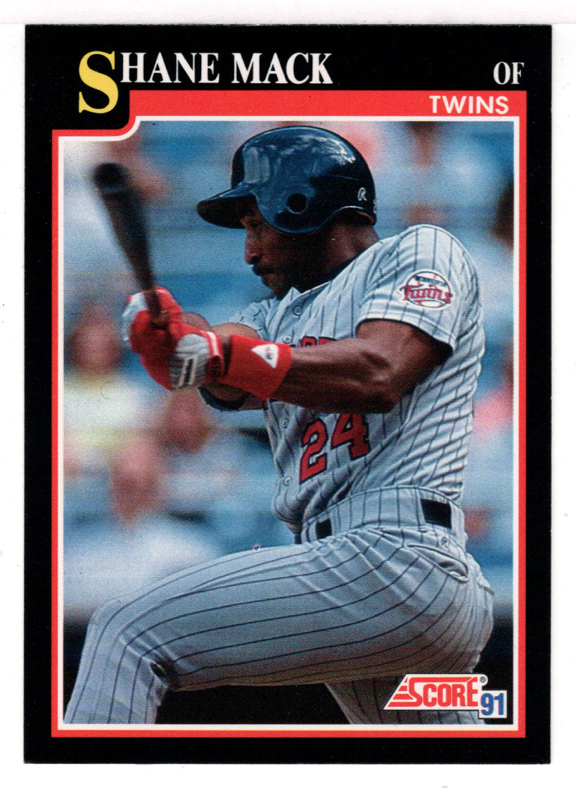 Shane Mack - Minnesota Twins (MLB Baseball Card) 1991 Score # 284 Mint