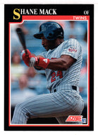 Shane Mack - Minnesota Twins (MLB Baseball Card) 1991 Score # 284 Mint