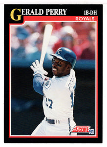 Gerald Perry - Kansas City Royals (MLB Baseball Card) 1991 Score # 286 Mint