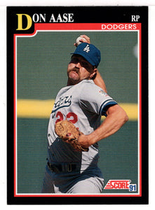 Don Aase - Los Angeles Dodgers (MLB Baseball Card) 1991 Score # 289 Mint