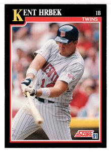 Kent Hrbek - Minnesota Twins (MLB Baseball Card) 1991 Score # 292 Mint