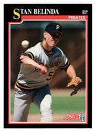 Stan Belinda - Pittsburgh Pirates (MLB Baseball Card) 1991 Score # 296 Mint