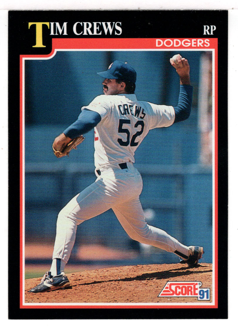Tim Crews - Los Angeles Dodgers (MLB Baseball Card) 1991 Score # 302 Mint