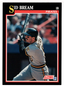 Sid Bream - Pittsburgh Pirates (MLB Baseball Card) 1991 Score # 304 Mint