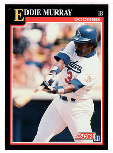Eddie Murray - Los Angeles Dodgers (MLB Baseball Card) 1991 Score # 310 Mint