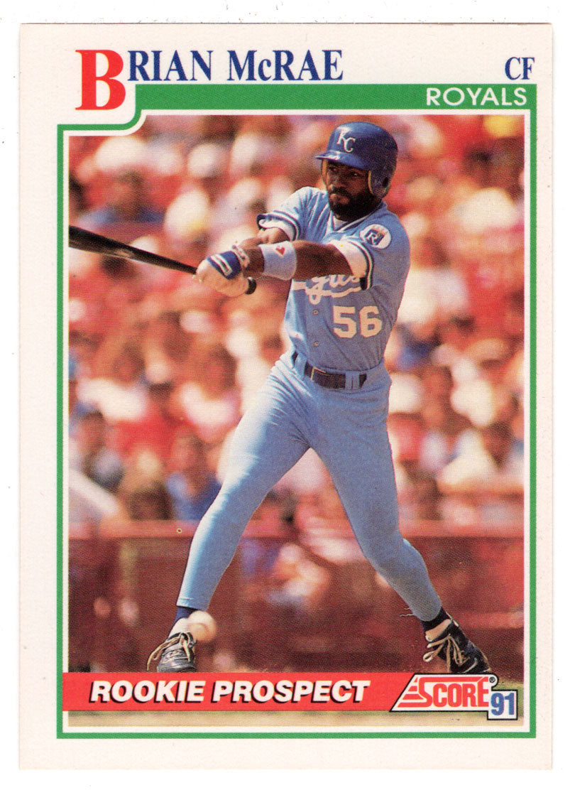 Brian McRae RC - Kansas City Royals (MLB Baseball Card) 1991 Score # 331 Mint