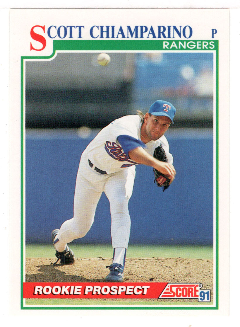 Scott Chiamparino - Texas Rangers (MLB Baseball Card) 1991 Score # 352 Mint