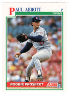 Paul Abbott RC - Minnesota Twins (MLB Baseball Card) 1991 Score # 363 Mint