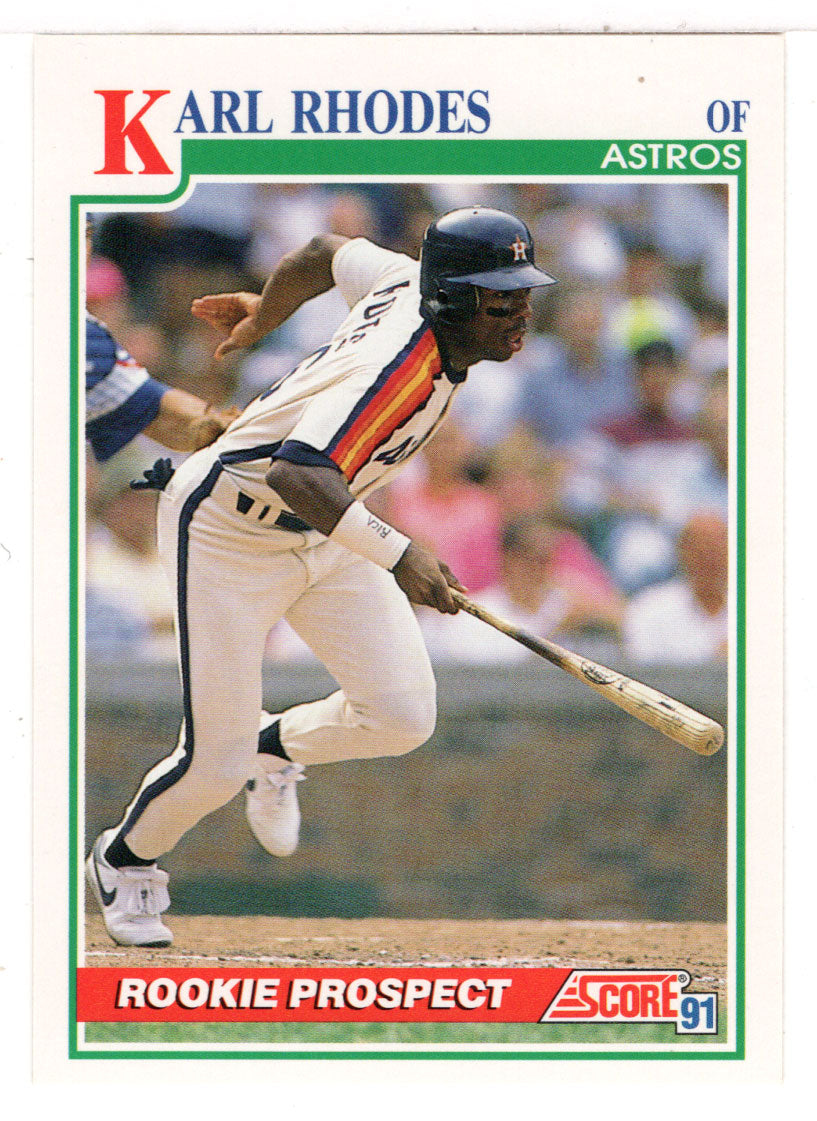 Karl Rhodes - Houston Astros (MLB Baseball Card) 1991 Score # 365 Mint