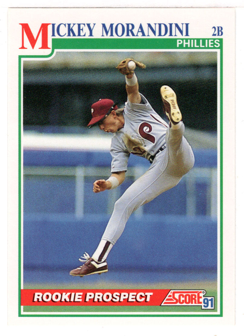 Mickey Morandini - Philadelphia Phillies (MLB Baseball Card) 1991 Score # 376 Mint