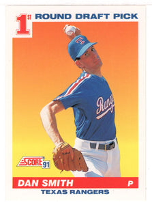 Dan Smith RC - Texas Rangers (MLB Baseball Card) 1991 Score # 384 Mint