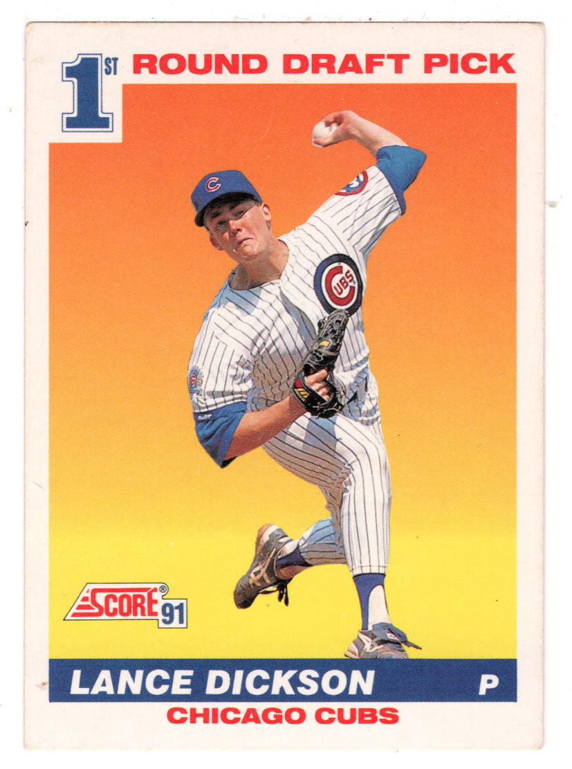 Lance Dickson RC - Chicago Cubs (MLB Baseball Card) 1991 Score # 385 Mint