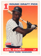 Carl Everett RC - New York Yankees (MLB Baseball Card) 1991 Score # 386 Mint