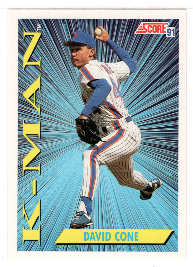 David Cone - New York Mets - K-Man (MLB Baseball Card) 1991 Score # 409 Mint