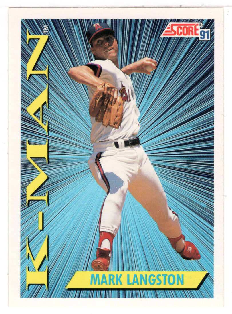 Mark Langston - California Angels - K-Man (MLB Baseball Card) 1991 Score # 411 Mint
