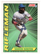 Shawon Dunston - Chicago Cub - Rifleman (MLB Baseball Card) 1991 Score # 413 Mint
