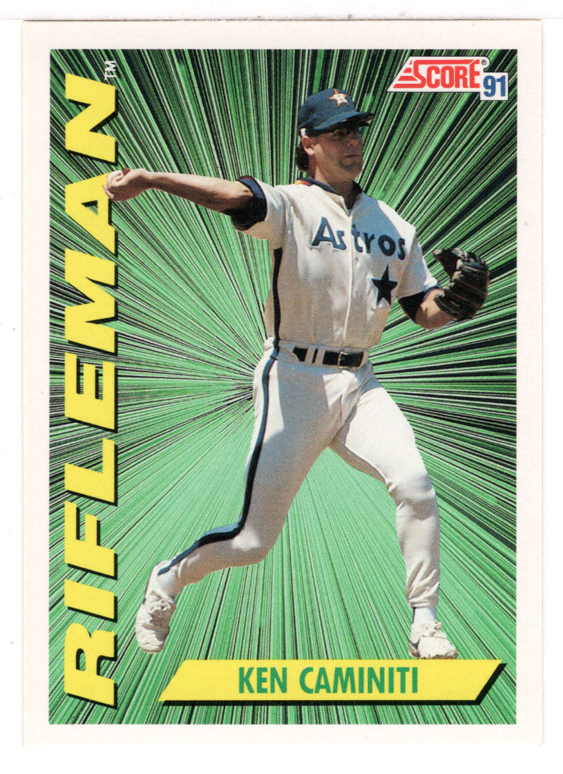 Ken Caminiti - Houston Astros - Rifleman (MLB Baseball Card) 1991 Score # 415 Mint